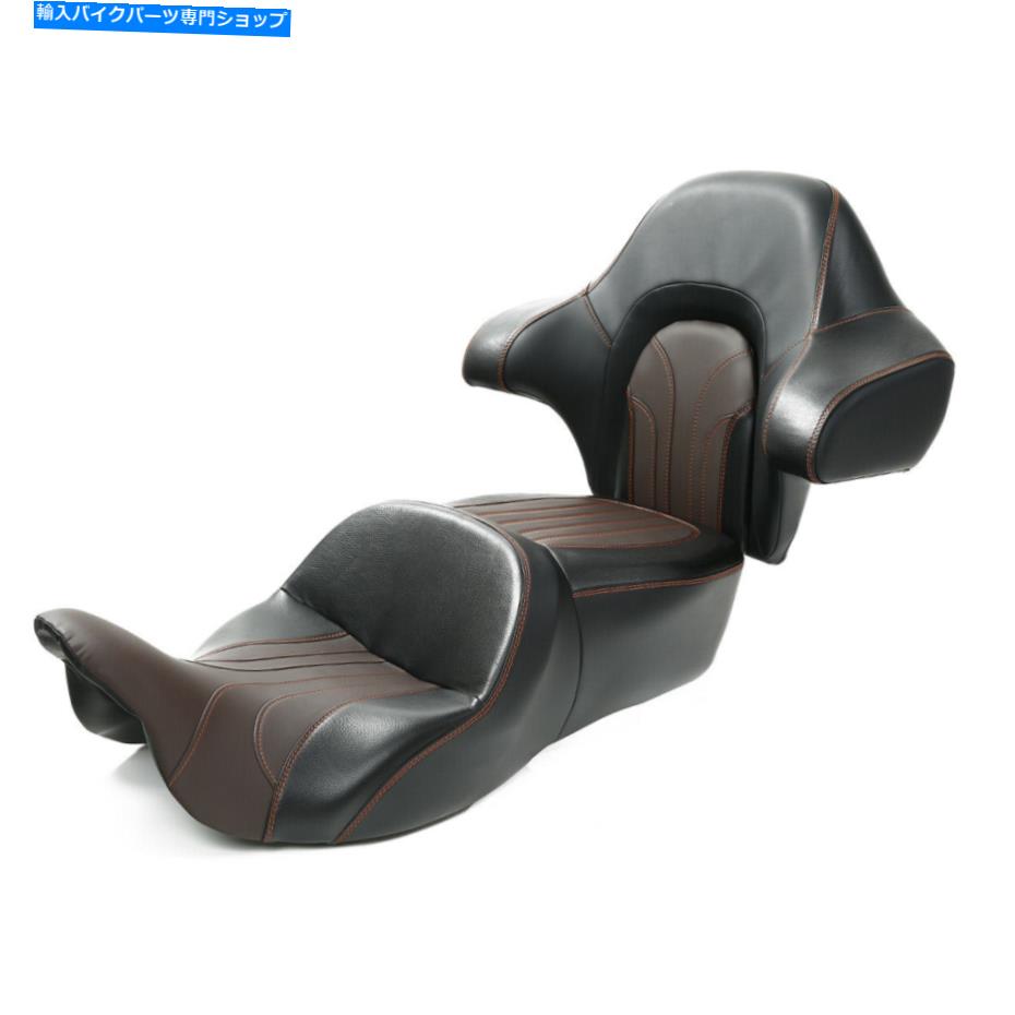 シート 運転席座席キングバックレストパッドフィットハーレーツーリングストリートグライド14+ Driver Passenger Seat King Backrest Pad Fit For Harley Touring Street Glide 14+【並行輸入品】