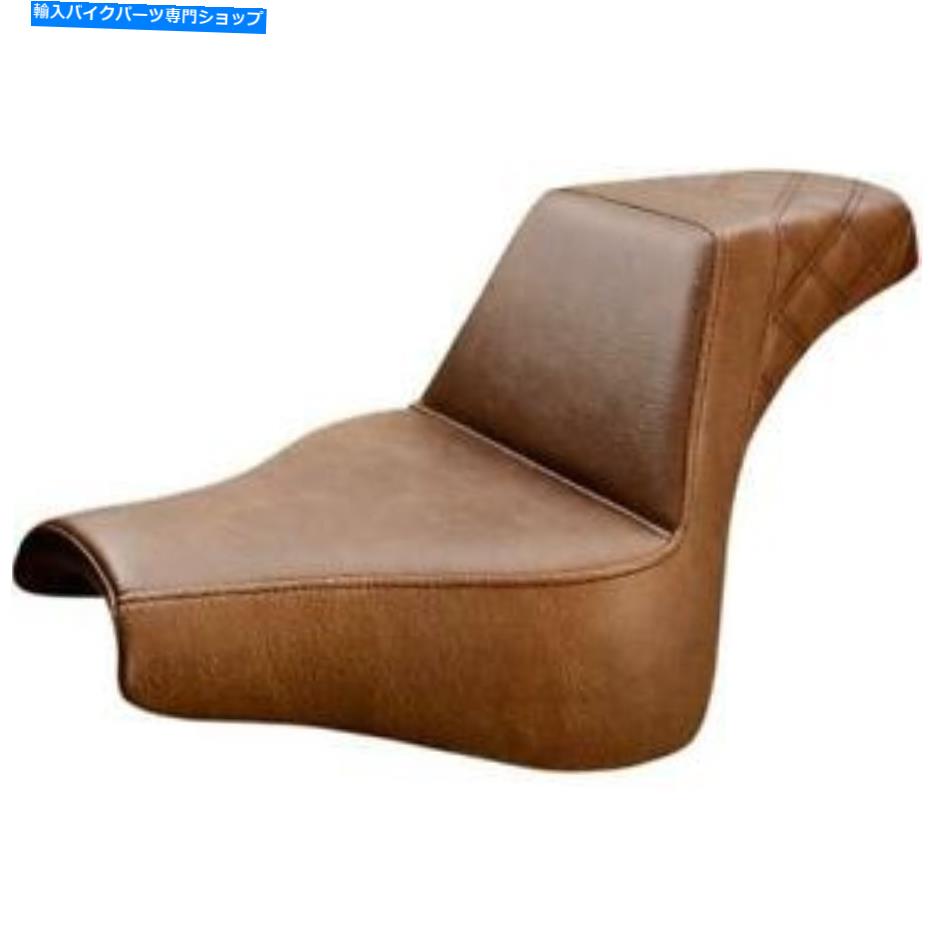 シート SADDLEMEN 818-28-173BR LSステップアップシート - ブラウンスムース Saddlemen 818-28-173BR LS Step-Up Seat - Brown Smooth【並行輸入品】