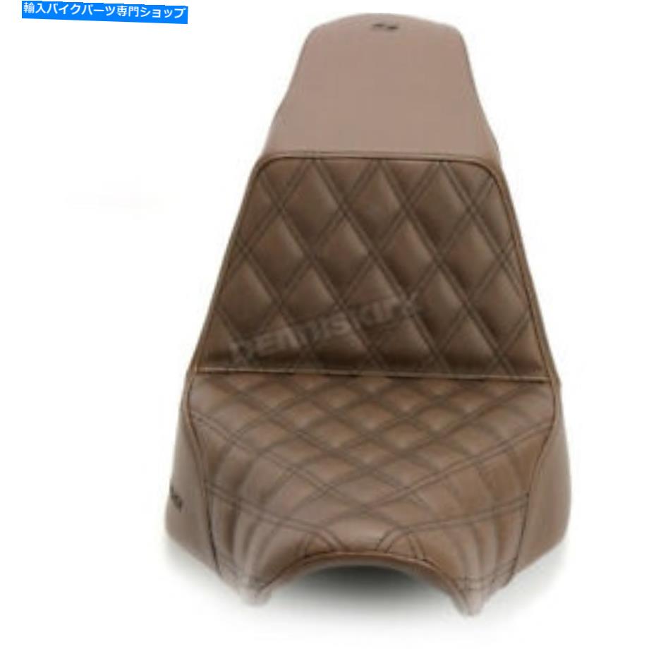 シート 格子ステッチドライバーシート付きサドルメン茶色昇降源 - 818-29-172BR Saddlemen Brown Step-Up with Lattice-Stitched Driver Seat - 818-29-172BR【並行輸入品】