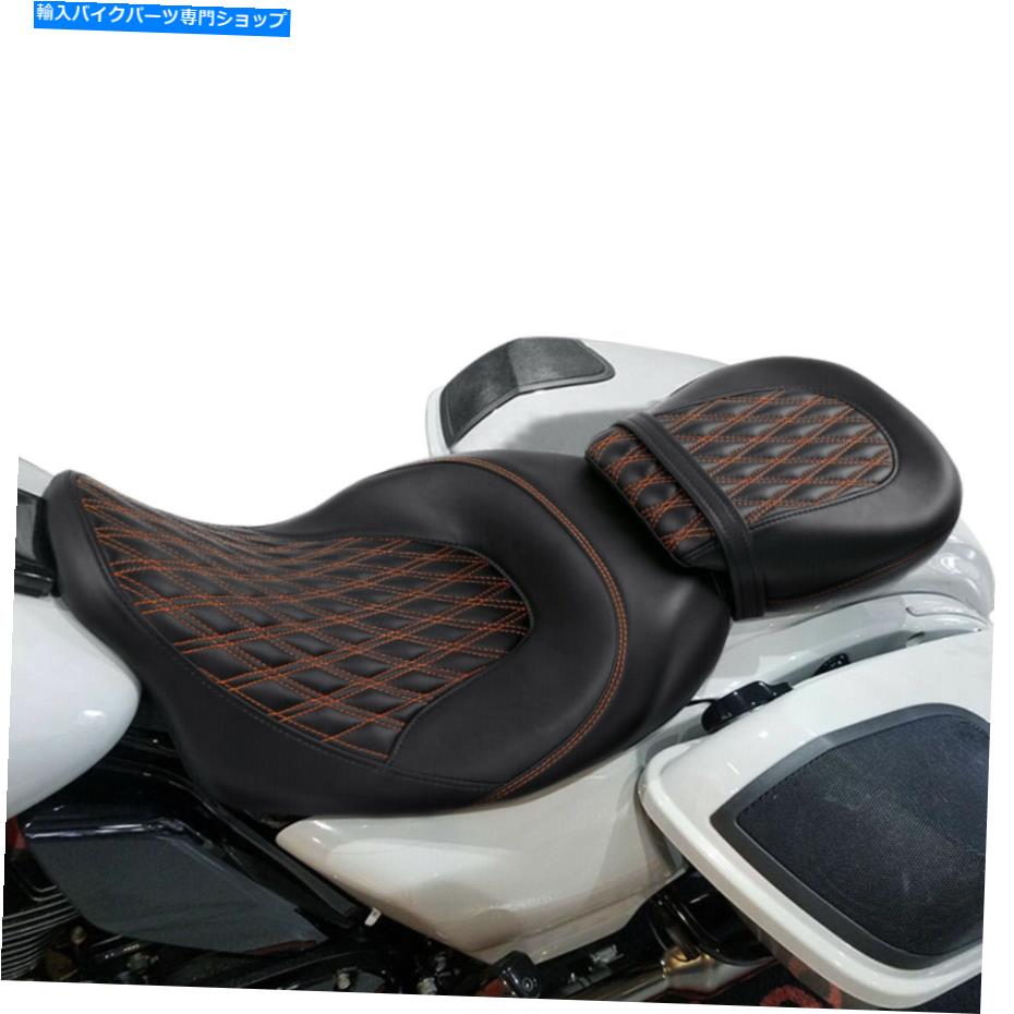 シート ブラックライダードライバー旅客ピリオンシートフィットハーレーロードグライド09-21 16 17 Black Rider Driver Passenger Pillion Seat Fit For Harley Road Glide 09-21 16 17【並行輸入品】