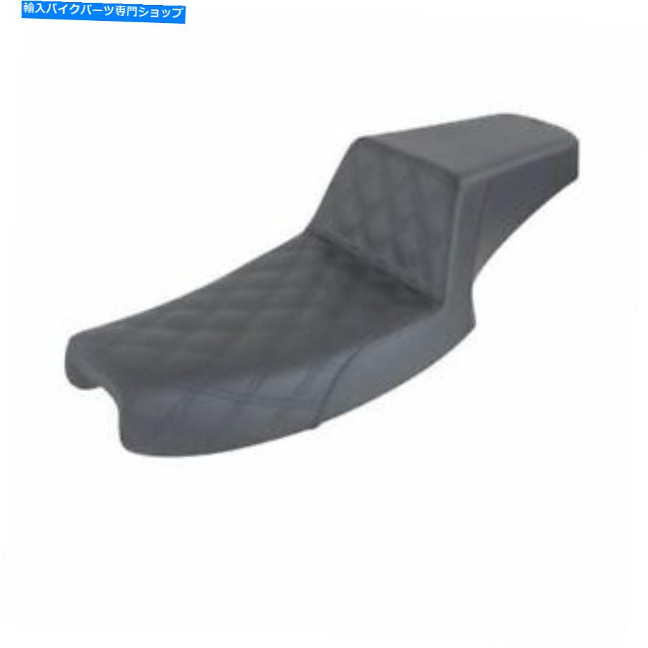 シート Saddlemenステップアップシート - 格子ステッチ - DYNA 891-04-172 SADDLEMEN STEP UP SEAT - LATTICE STITCHED - DYNA 891-04-172【並行輸入品】｜Us Custom Parts Shop USDM
