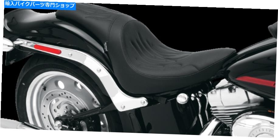 シート ドラッグスペシャリー捕食者フレームステッチレザーシートハーレー06-17 SOSAIL FXST Drag Specialties Predator Flame Stitch Leather Seat Harley 06-17 Softail FXST【並行輸入品】