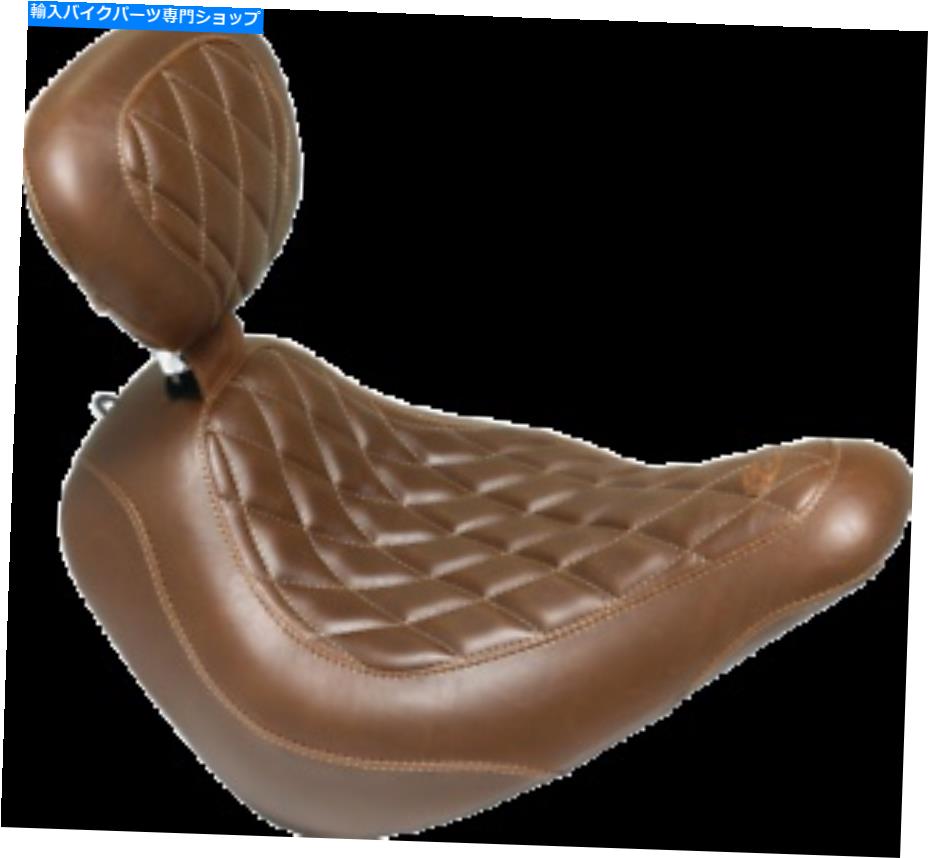 シート マスタングブラウンダイヤモンドフロント - バックロストワイドトリプルソロシート（83040） Mustang Brown Diamond Front - Includes Backrest Wide Tripper Solo Seat (83040)【並行輸入品】｜Us Custom Parts Shop USDM 92,094円