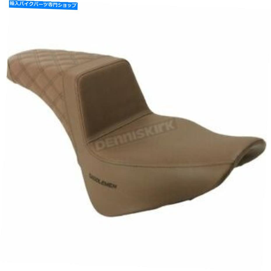 シート サドルメン茶色の後部格子ステッチステップアップシート - 818-33-173BR Saddlemen Brown Rear Lattice Stitched Step Up Seat - 818-33-173BR【並行輸入品】