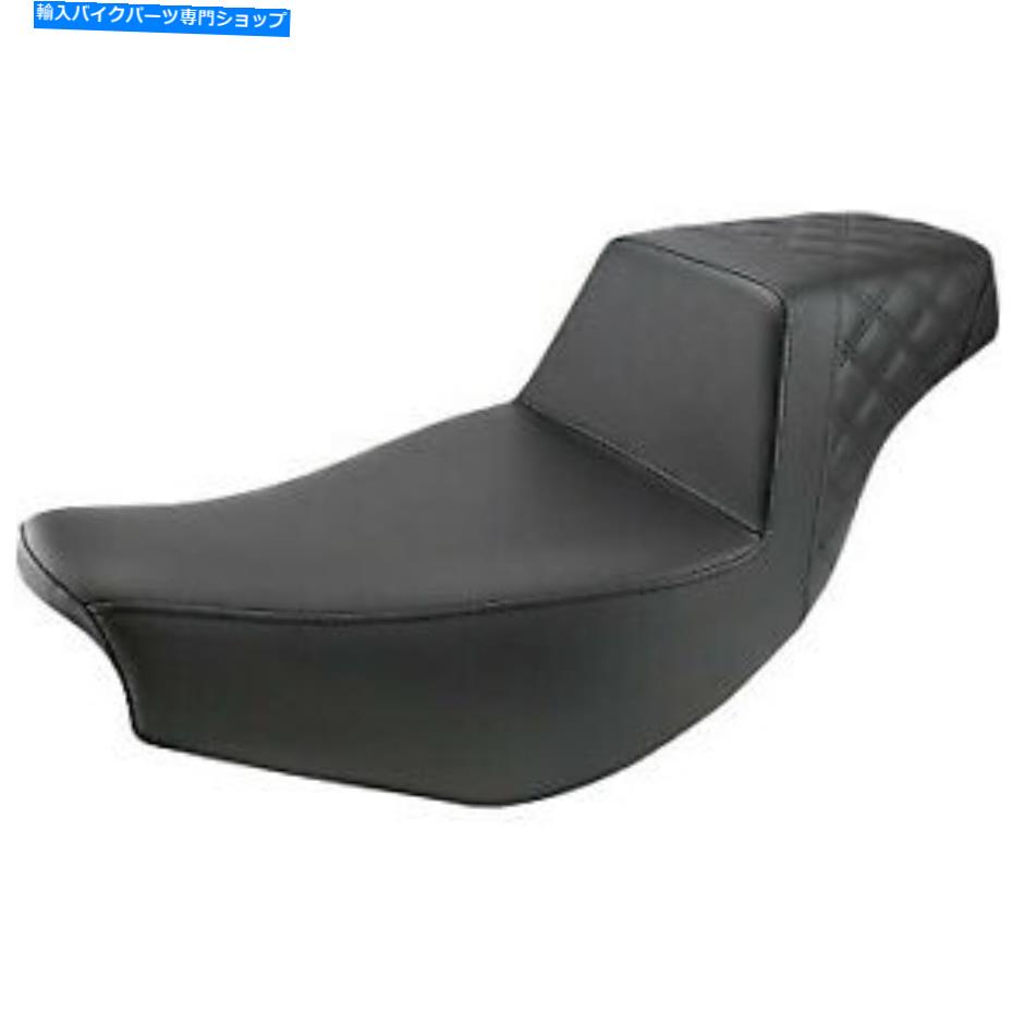 シート SaddlemenステップアップシートラティスステッチブラックI14-07-175 Saddlemen Step Up Seat Lattice Stitched Black I14-07-175【並行輸入品】