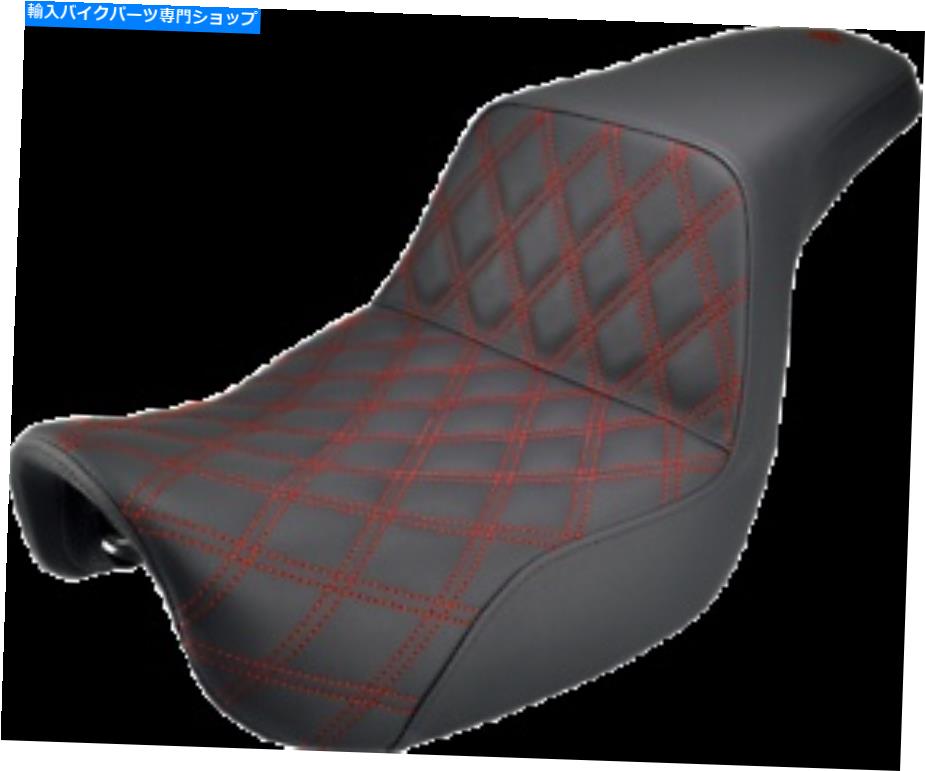 シート サドルメン黒昇圧ラビステッチシートw /赤ステッチ - 806-04-172 Saddlemen Black Step-Up Latice Stitch Seat w/Red Stitching - 806-04-172RD【並行輸入品】｜Us Custom Parts Shop USDM 78,726円