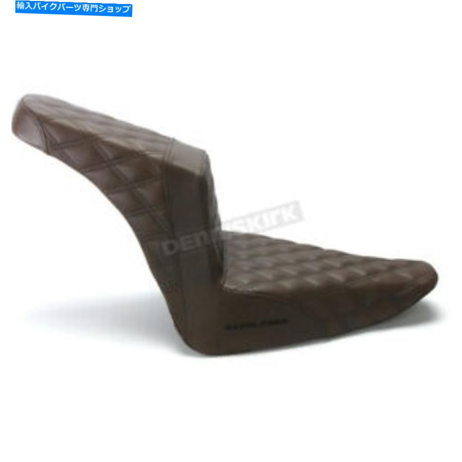 シート サドルメン茶色の格子ステッチステップアップシート - 812-26-175BR Saddlemen Brown Lattice Stitch Step-Up Seat - 812-26-175BR【並行輸入品】