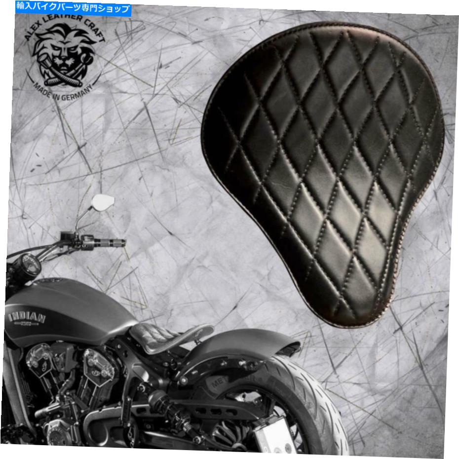 シート Bobberサドルシートインドスカウトオップスカウト＆スプリングスブラックV3 Bobber Saddle Seat Indian Scout since`17 with mounting kit & springs Black V3【並行輸入品】