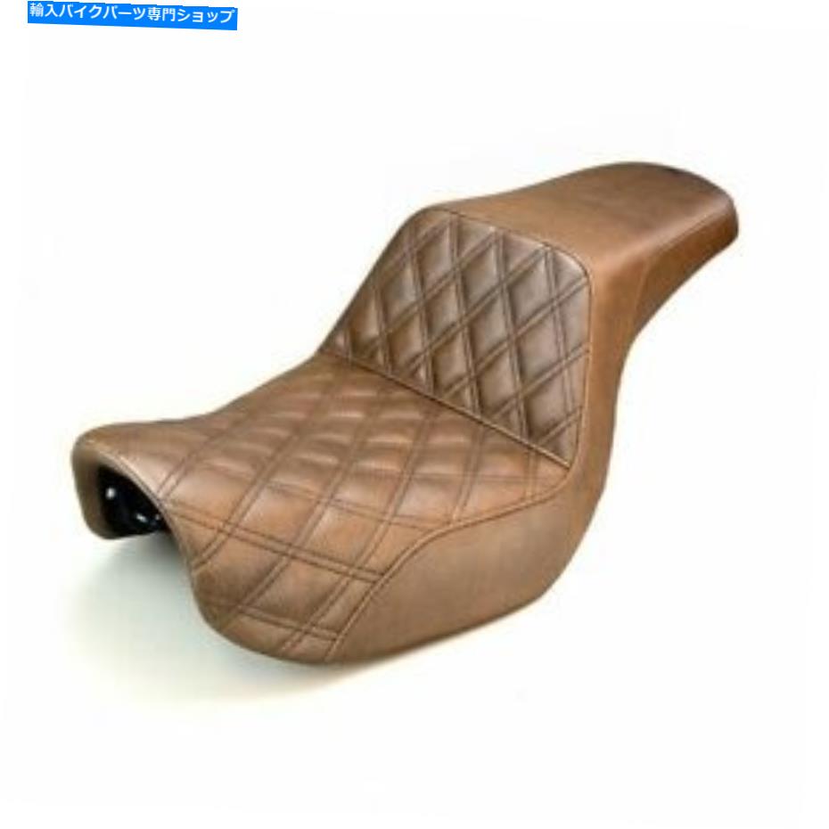 シート 2006-17ハーレーダイナス - ブラウン - 806-04-172BR Saddlemen Step-Up Seat for 2006-17 Harley Dynas - Brown - 806-04-172BR【並行輸入品】