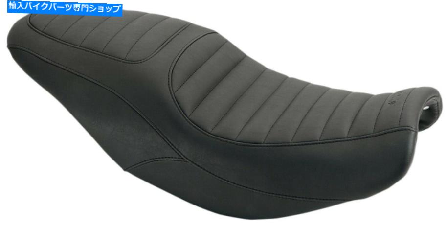 シート 15-16の勝利スクランブラのためのレトロステッチビニール2アップシートブラックフォーム75027 Retro Stitched Vinyl 2-Up Seat Black Foam 75027 For 15-16 Triumph Scrambler【並行輸入品】