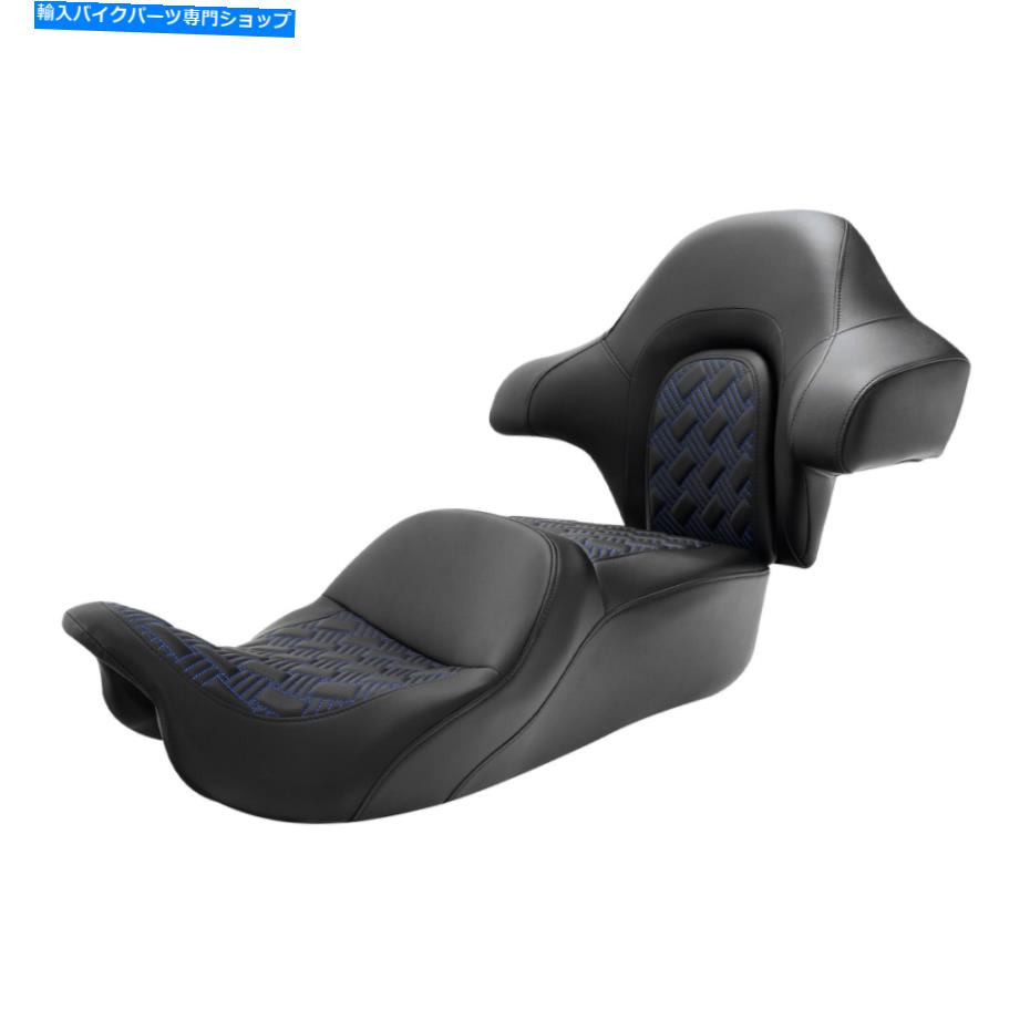 シート ライダーの乗客の2つのアップシート＆キングバックレストフィットハーレーツーリンググライド2014アップ Rider Passenger Two Up Seat & King Backrest Fit For Harley Touring Glide 2014-Up【並行輸入品】