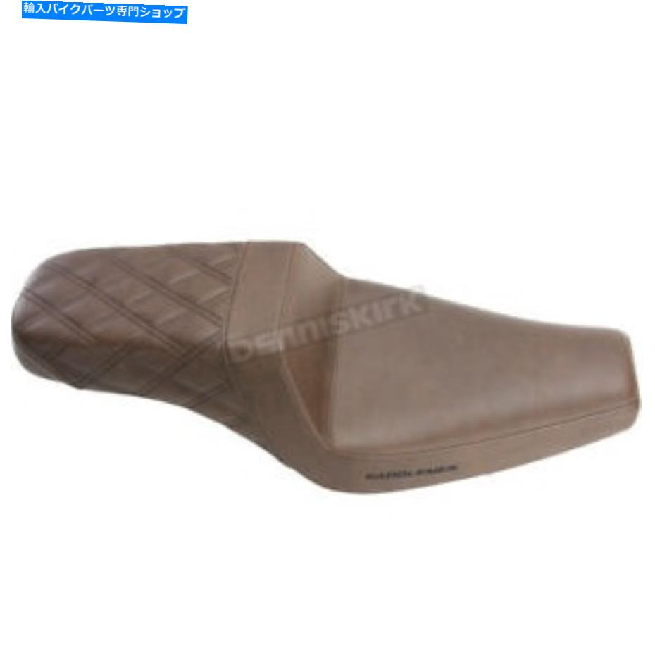 シート サドルメンリアラティスステッチステップアップシート - 807-11.173BR Saddlemen Rear Lattice Stitch Step-Up Seat - 807-11.173BR【並行輸入品】