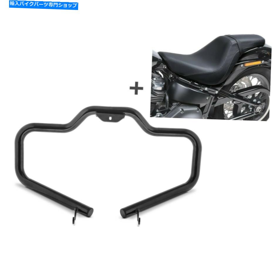 シート Harley Softail 18-21 SSB2用クラッシュバー口ひげ+ 2アップシートBDL1を設定 Set Crash bar Mustache + 2-Up Seat BDL1 for Harley Softail 18-21 SSB2【並行輸入品】