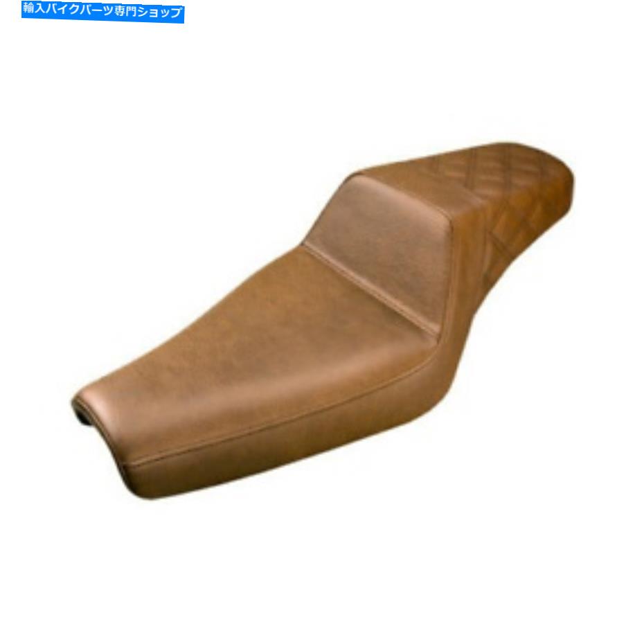 シート サドルメン踏み座席ハーレーダイナス - リアラティスステッチ - 891-04-173BR Saddlemen Step-Up Seat for Harley Dynas - Rear Lattice Stitched - 891-04-173BR【並行輸入品】