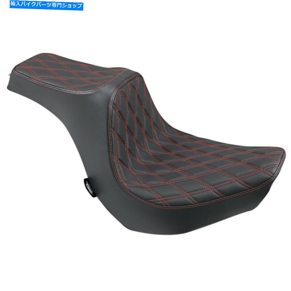 シート ドラッグスペシャリー捕食者IIIシート - ダイヤモンド - ビニール（ブラック/レッド）0802-1269 Drag Specialties Predator III Seat - Diamond - Vinyl (Black / Red) 0802-1269【並行輸入品】｜Us Custom Parts Shop USDM