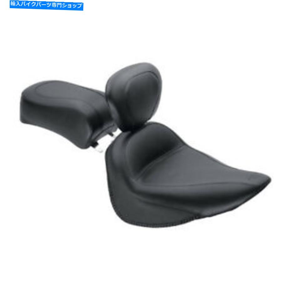 シート ハーレー - デビッドソン00-06のための背もたれ付きマスタングビンテージソロシート MUSTANG Vintage Solo Seat With Backrest For Harley-Davidson 00-06【並行輸入品】