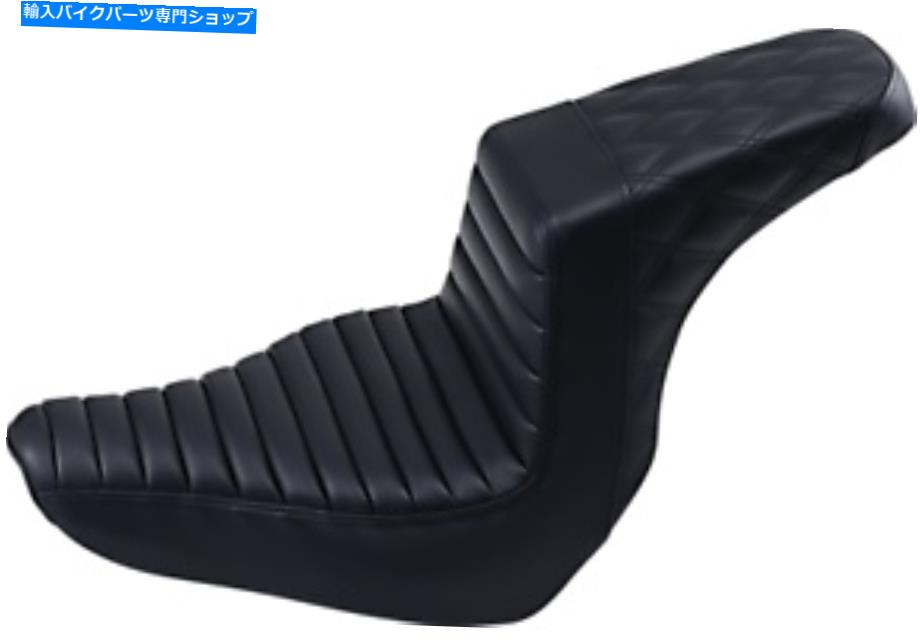 シート SaddlemenステップアップシートブラックフロントTR /リアLS 813-27-176 Saddlemen Step-Up Seats Black Front TR/Rear LS 813-27-176【並行輸入品】