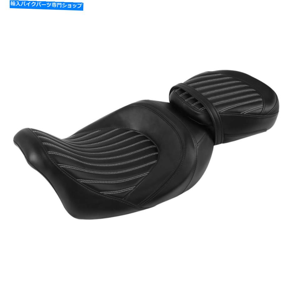 シート ブラックドライバー＆助手席フィットハーレーツーリングストリートグライド2009-2020 2019 Black Driver & Passenger Seat Fit For Harley Touring Street Glide 2009-2020 2019【並行輸入品】