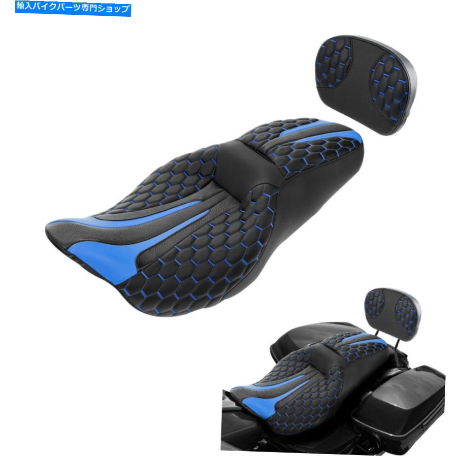 シート ブラックブルーライダーの助手席シーシーバーパッドフィットハーレーロードグライド09-21 18 Black Blue Rider Passenger Seat Sissy Bar Pad Fit For Harley Road Glide 09-21 18【並行輸入品】 60,901円