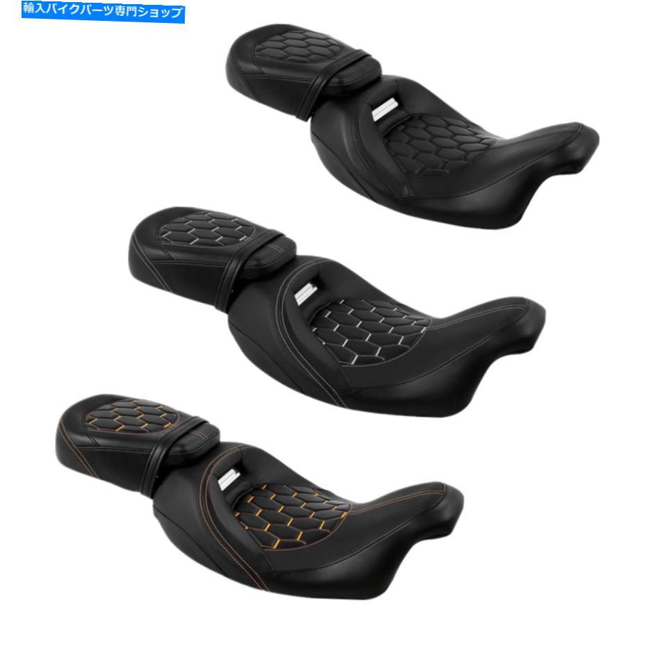 シート ハーレーロードキングFLHR CVO LIMITED FLHTKSE 09-21 Driver Passenger Seat Fit For Harley Road King FLHR CVO Limited FLHTKSE 09-21【並行輸入品】