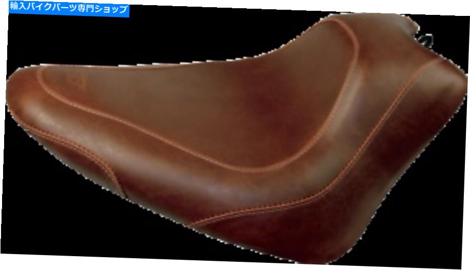 シート マスタングワイドトリプルソロシートブラウンハーレーFXS FLS 12-17 MUSTANG Wide Tripper Solo Seat BROWN HARLEY FXS FLS 12-17【並行輸入品】