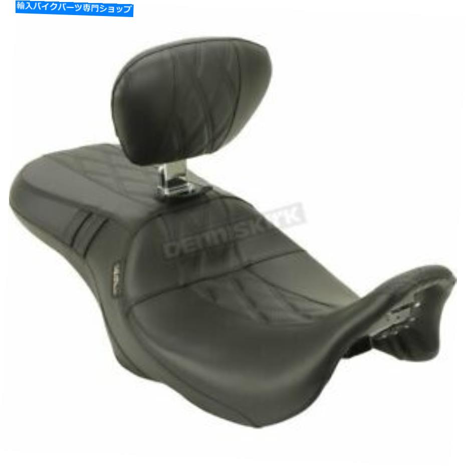 シート レパラ黒穴あきアウトキャストGTダブルダイヤモンド2アップシート - LK-997BRGT2 LePera Black Perforated Outcast GT Double Diamond 2-Up Seat - LK-997BRGT2【並行輸入品】|Us Custom Parts Shop USDM