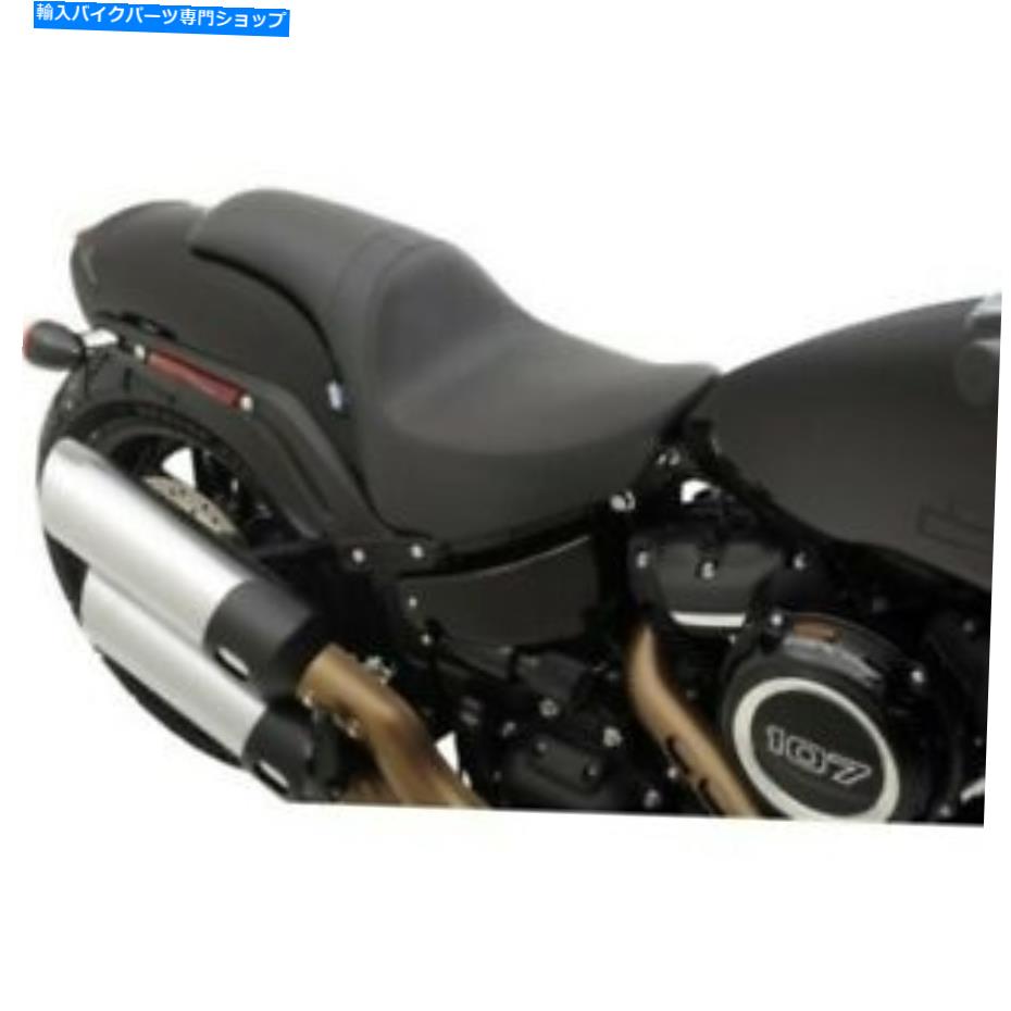 シート ドラッグスペシャリー捕食者滑らかな黒いビニールシート18-20ハーリーFXFB脂肪ボブ Drag Specialties Predator Smooth Black Vinyl Seat 18-20 Harley FXFB Fat Bob【並行輸入品】