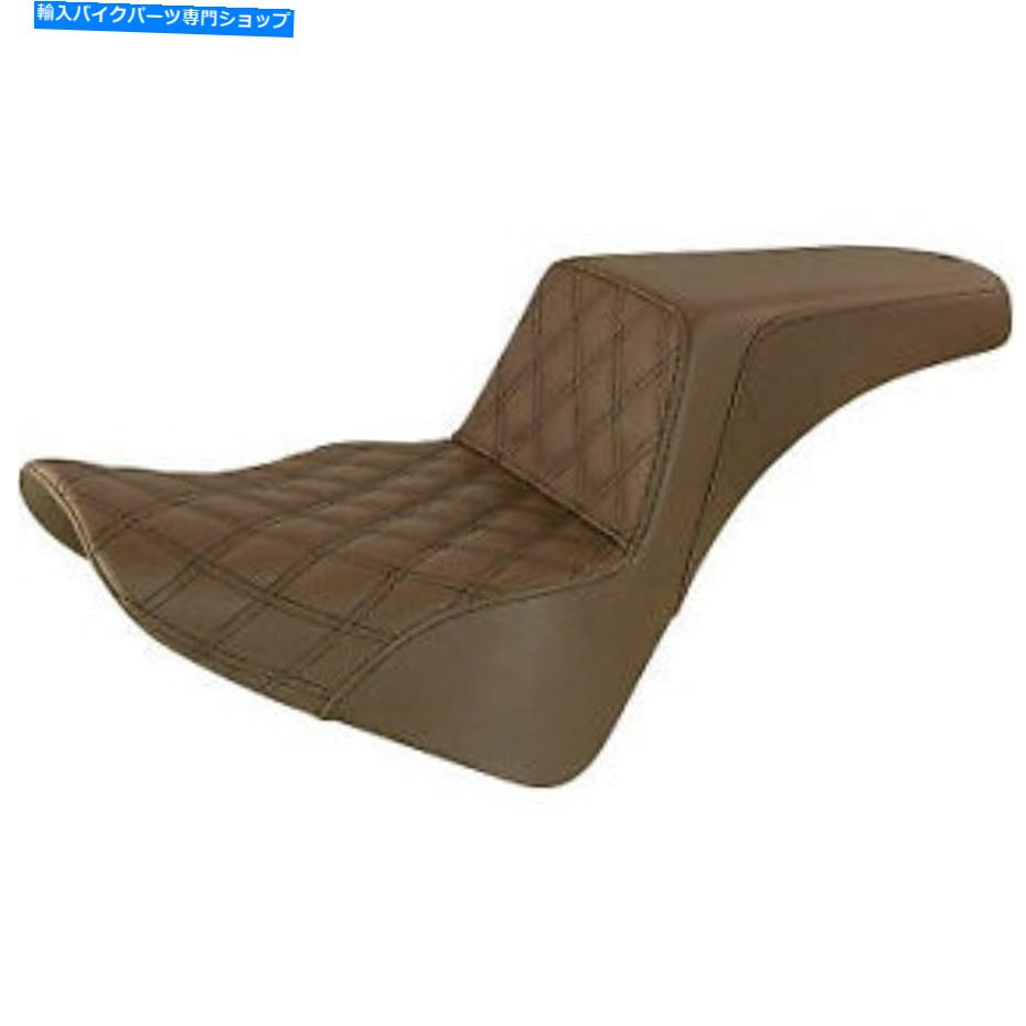 シート サドルメンステップアップシート運転者の格子ステッチブラウン818-33-172BR Saddlemen Step Up Seat Driver's Lattice Stitched Brown 818-33-172BR【並行輸入品】|Us Custom Parts Shop USDM