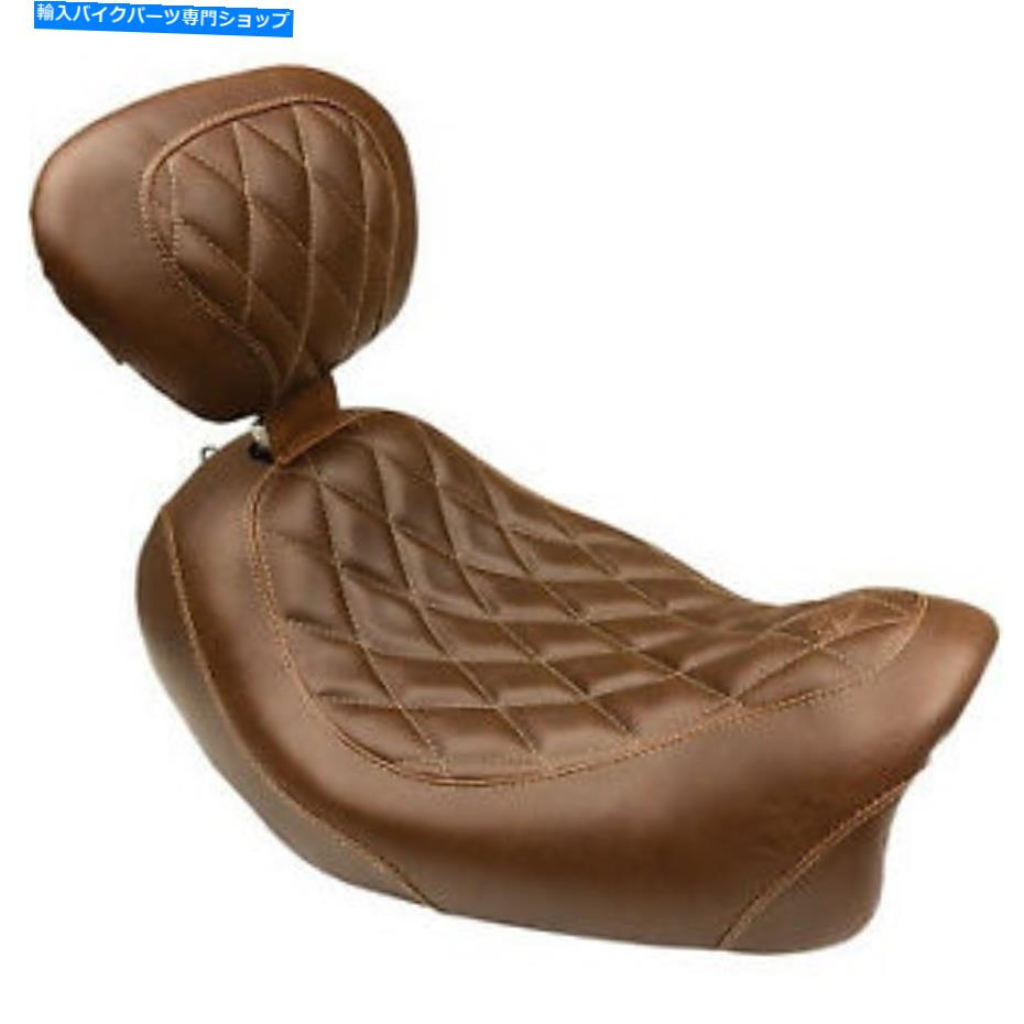 シート マスタングトリプルソロシートダイヤモンドブラウンドライバーバックレスト83004 Mustang Tripper Solo Seat Diamond Brown Driver Backrest 83004【並行輸入品】