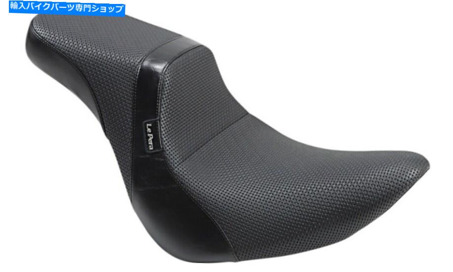 シート Le Pera Black Daytona 2アップシートバスケット織りハーレードソフト揚げボーイ18-21 Le Pera Black Daytona 2-Up Seat Basket Weave Harley Softail Fat Boy 18-21【並行輸入品】