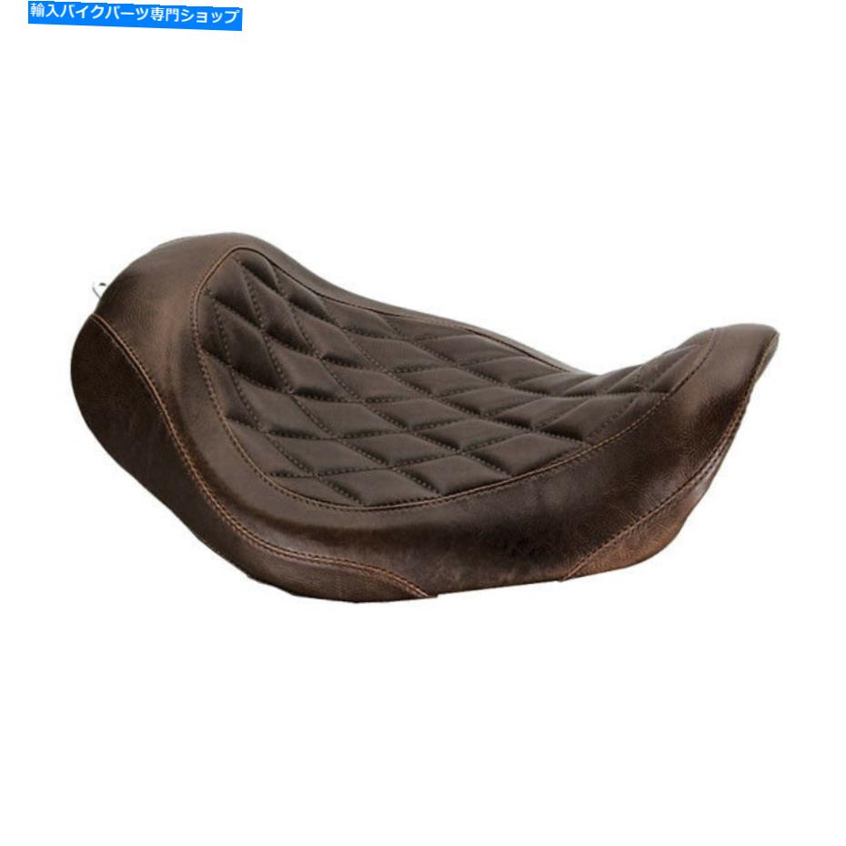 シート マスタングワイドトリプターソロシート、ダイヤモンドブラウン、ハーレーダビッドソンDYNA 06-17 MUSTANG Wide Tripper Solo Seat, Diamond Braun, for Harley Davidson Dyna 06-17【並行輸入品】