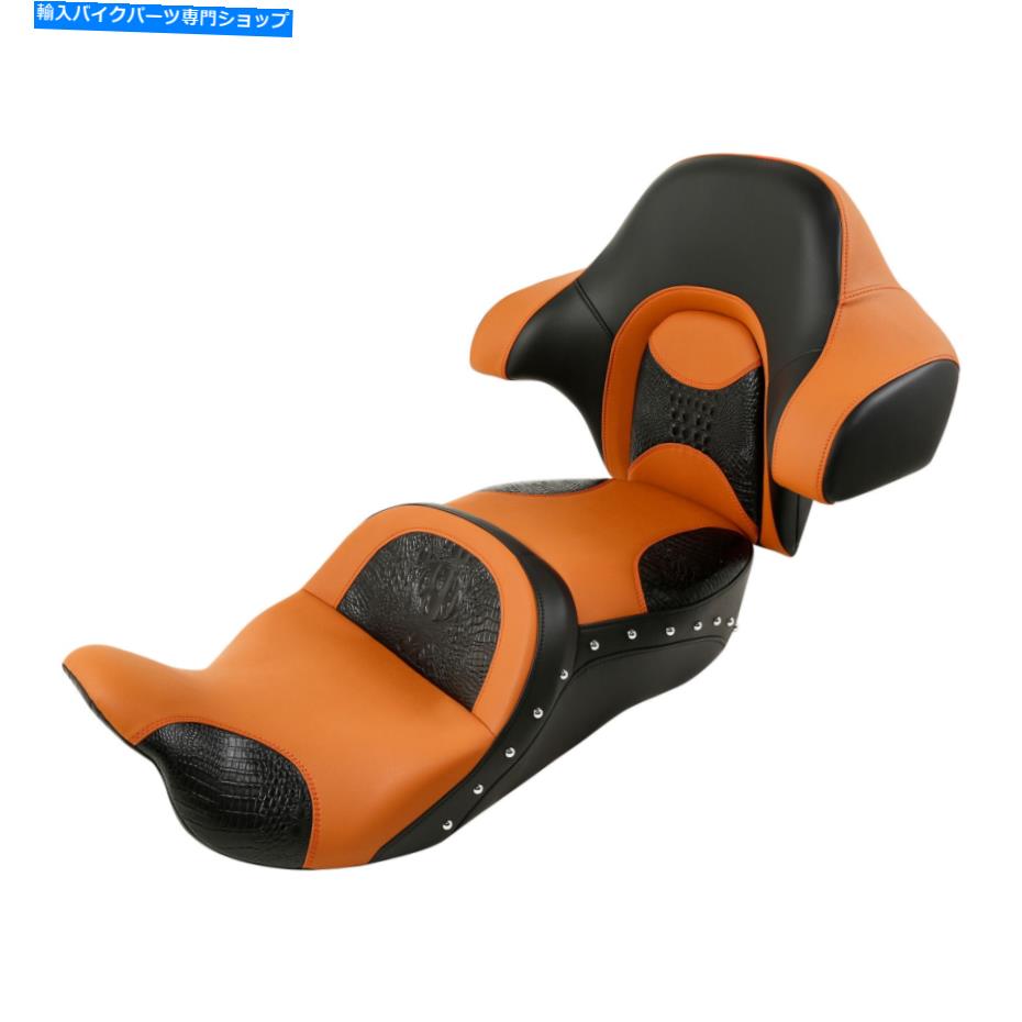 シート ハーレーCVO Tri Glide 2014-2021のための後部背もたれフィットの運転席旅客席 Driver Passenger Seat with Rear Backrest Fit For Harley CVO Tri Glide 2014-2021【並行輸入品】｜Us Custom Parts Shop USDM
