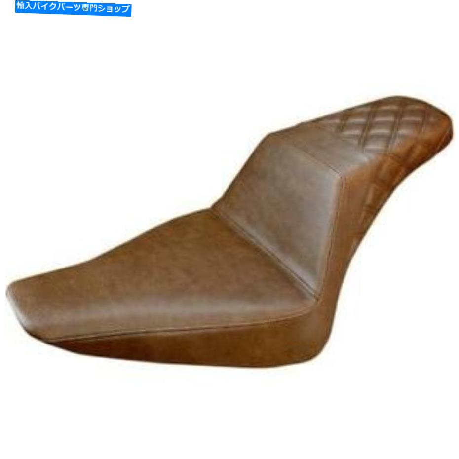 シート SADDLEMEN 812-26-173BRステップアップLSシート - スムーズ - ブラウン Saddlemen 812-26-173BR Step Up LS Seat - Smooth - Brown【並行輸入品】