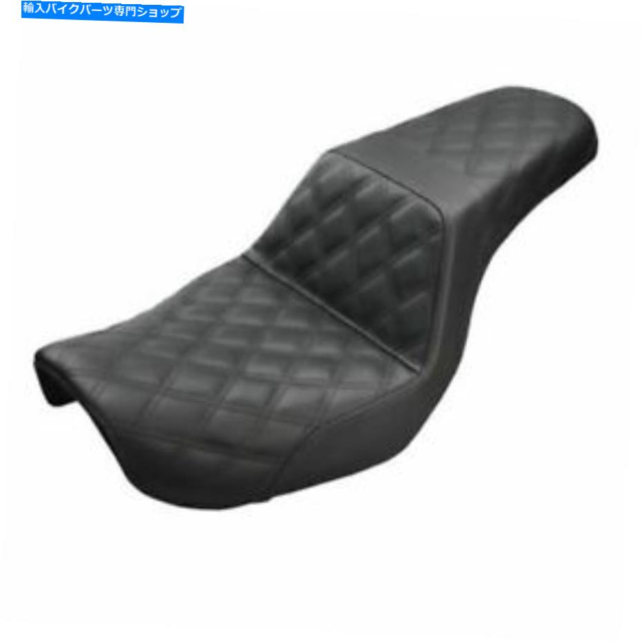 シート サドルメンステップアップシート - ラティスステッチ - ブラック - DYNA 804-04-175 SADDLEMEN STEP UP SEAT - LATTICE STITCHED - BLACK - DYNA 804-04-175【並行輸入品】