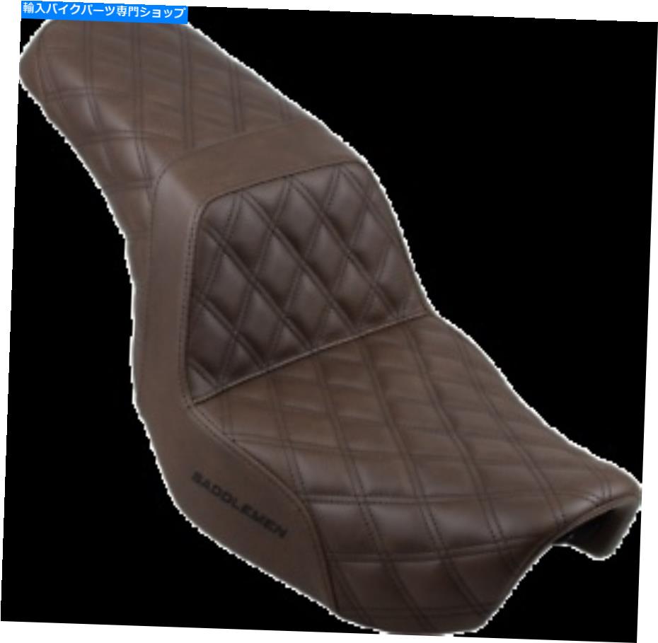 シート Saddlemen LSステップアップシートブラウンフル806-04-175BR Saddlemen LS-Step Up Seat Brown Full 806-04-175BR【並行輸入品】