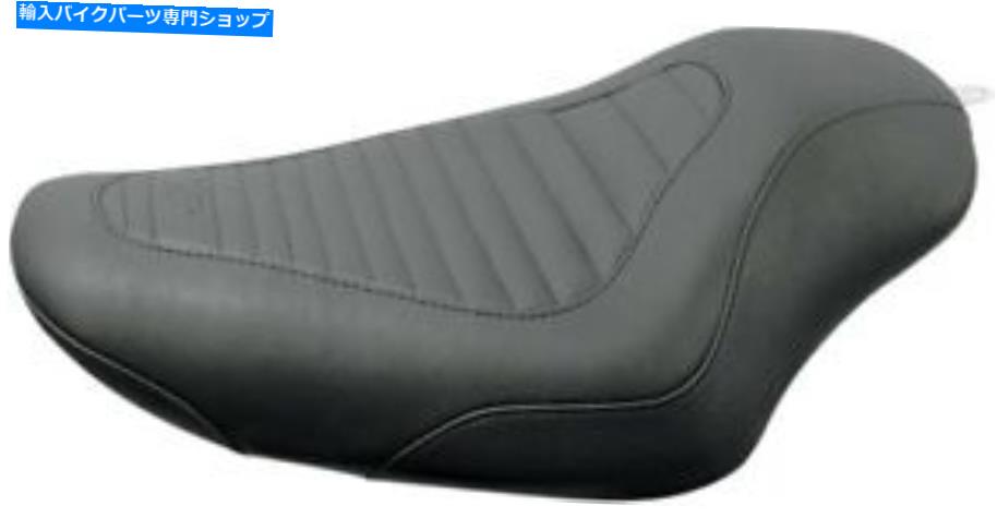 シート 04-20ハーレーXL XR用トリプルリブ付き合成レザーソロシートブラック76955 Tripper Ribbed Synthetic Leather Solo Seat Black 76955 For 04-20 Harley XL XR【並行輸入品】