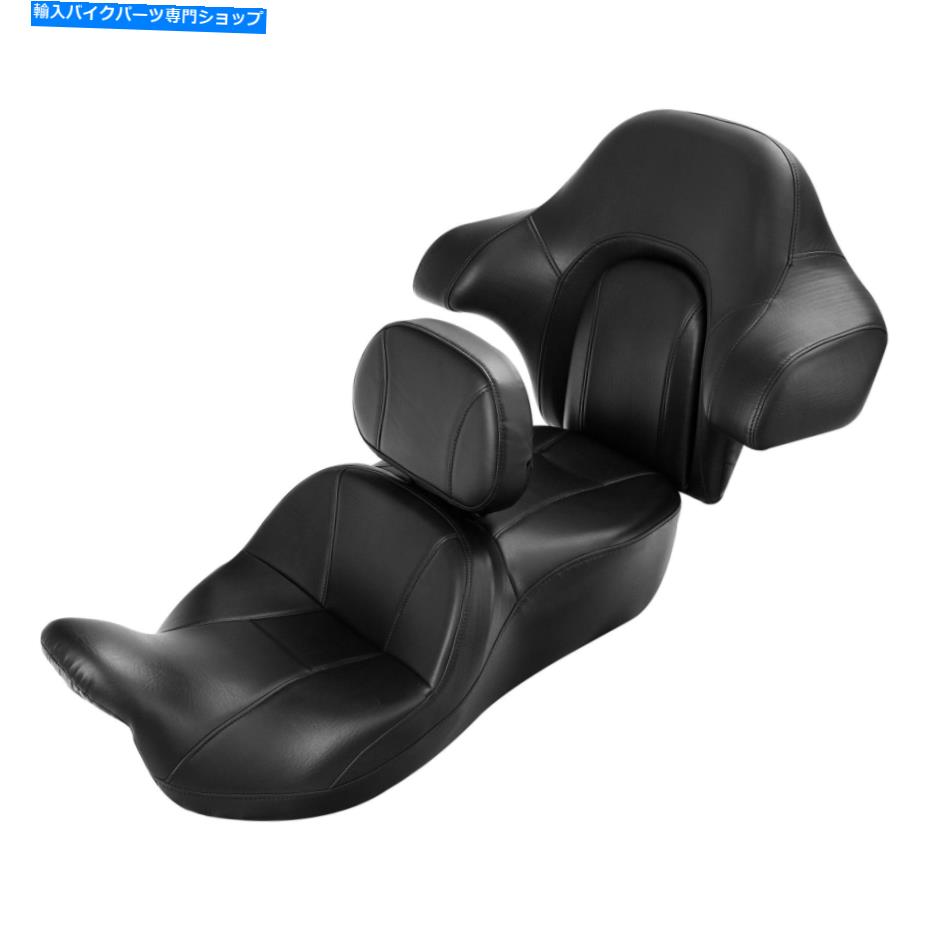 シート 運転席旅客シート＆背もたれパッドフィットハーレーツーリンググライド2014-2020 Driver Passenger Seat & Backrest Pad Fit For Harley Touring Glide 2014-2020【並行輸入品】