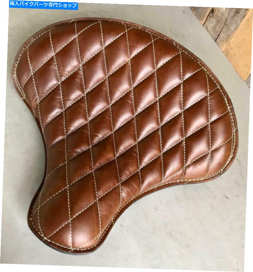 シート スプリングシートチョッパースポーツスポッサーハーレーボバー15x14 \