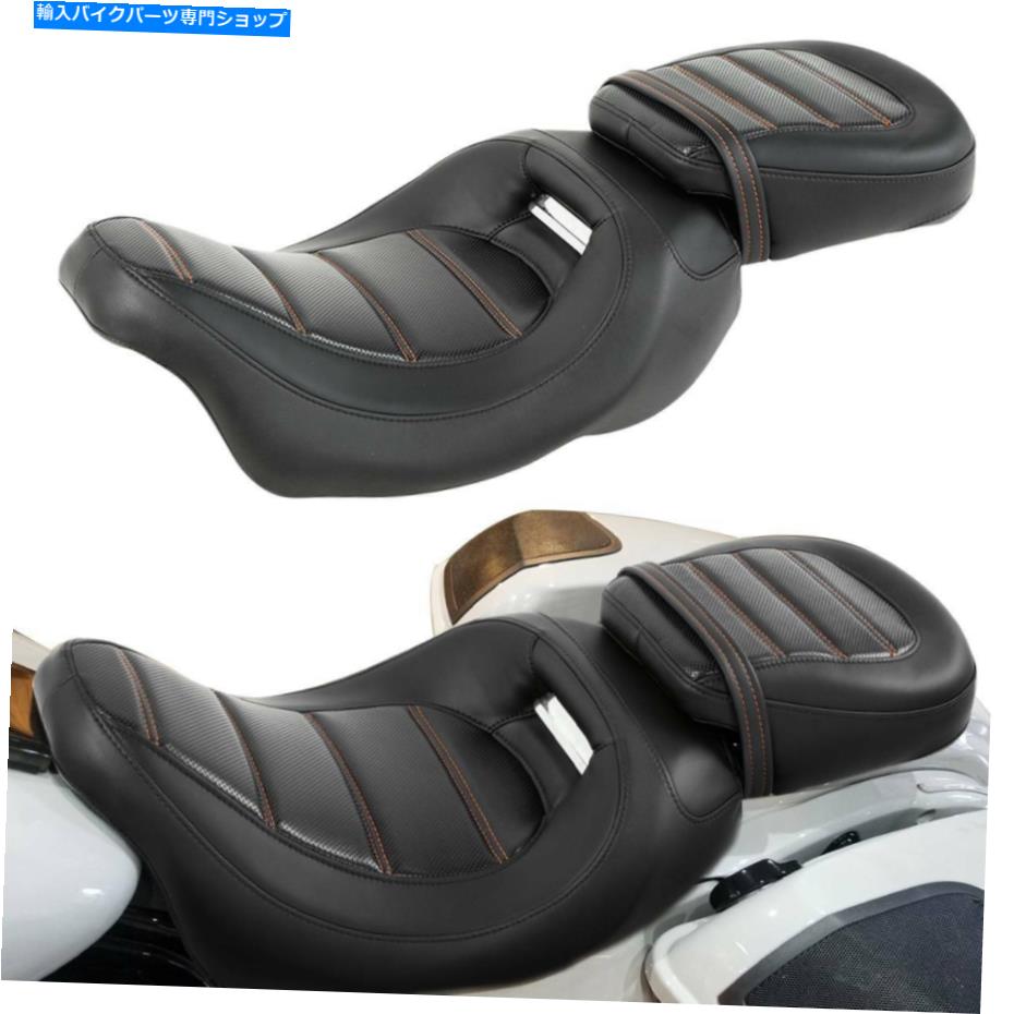シート 運転席旅行のリアシートフィットハーレーツーリングロードキンググライド2009-2020 Driver Passenger Rear Seat Fit For Harley Touring Road King Glide 2009-2020【並行輸入品】