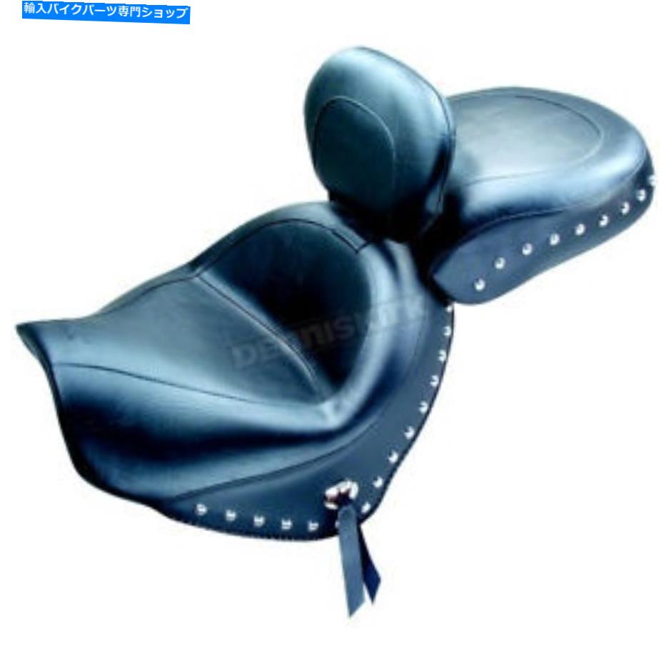 シート マスタングシートスタッドヴィンテージ2ピースシートw / backrest - 79620 Mustang Seats Studded Vintage 2-Piece Seat w/Backrest - 79620【並行輸入品】