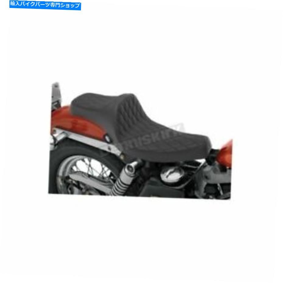 シート ドラッグスペシャリブラックダブルダイヤモンドステッチビニール捕食者IIIシート - 0804-0758 Drag Specialties Black Double Diamond Stitch Vinyl Predator III Seat - 0804-0758【並行輸入品】｜Us Custom Parts Shop USDM
