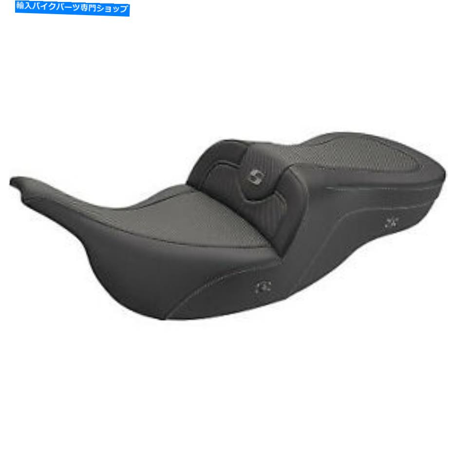シート Saddlemen Roadソファシート炭素繊維を加熱しました897-07-185HCT Saddlemen Road Sofa Seat Carbon Fiber Heated 897-07-185HCT【並行輸入品】