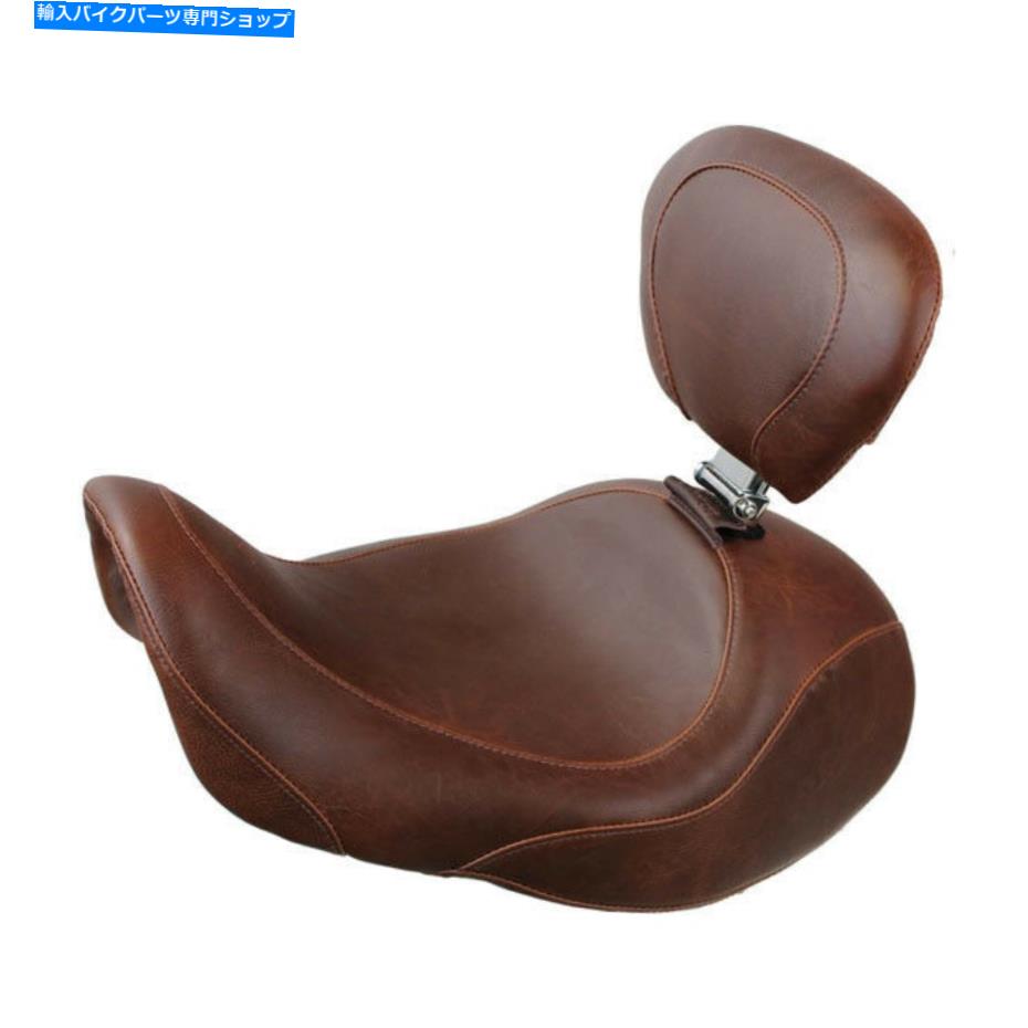 シート Mustangワイドトリプターソロシート休んでハーレーダビッドソンダイナ06-17 MUSTANG Wide Tripper Solo Seat Rest Forward Braun For Harley-Davidson Dyna 06-17【並行輸入品】