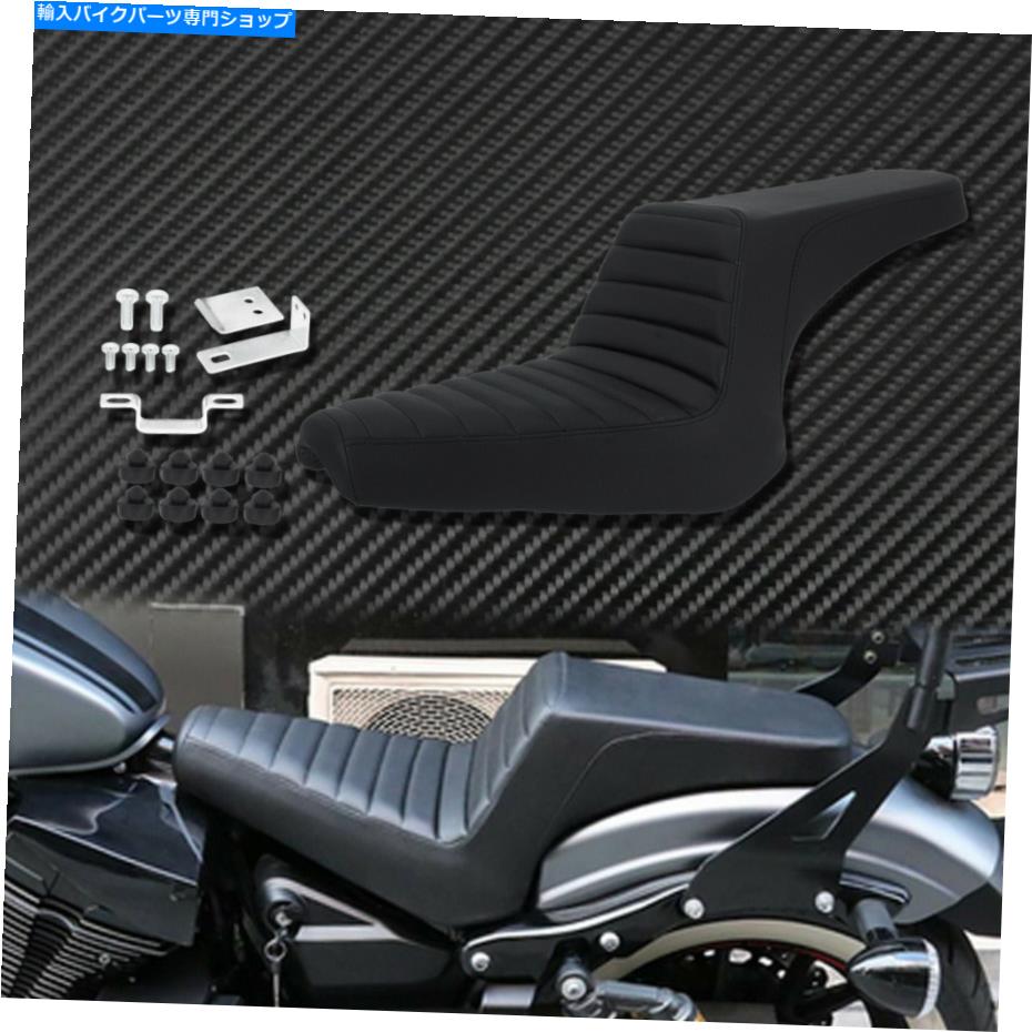 シート ヤマハxv950 2013-19のための2つのフロントドライバーの後部助手席のクッションパッドフィット Two-up Front Driver Rear Passenger Seat Cushion Pad Fit For Yamaha XV950 2013-19【並行輸入品】