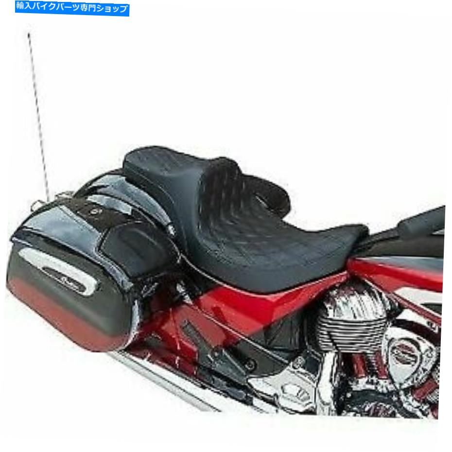 シート ドラッグスペシャリー捕食者IIIブラックダイヤモンドステッチシート Drag Specialties Predator III Black Diamond Stitch Seat for Indian Chief【並行輸入品】