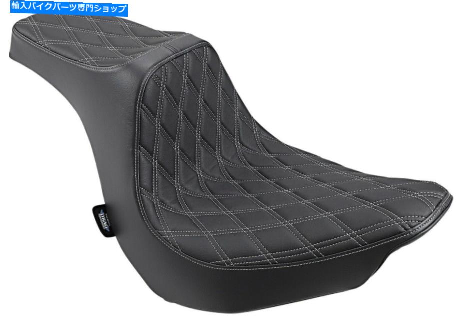 シート 18~21 HD FLFBのための捕食者IIIダイヤモンドビニール2アップシートブラック/シルバー0802-1189 Predator III Diamond Vinyl 2-Up Seat Black/Silver 0802-1189 For 18-21 HD FLFB【並行輸入品】｜Us Custom Parts Shop USDM