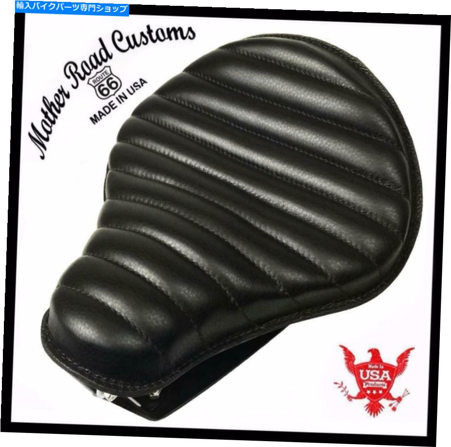シート 1982-2003 Sportster Spring SeatソロハーリーBLKタックロールレザーマウントキットBCS 1982-2003 Sportster Spring Seat Solo Harley Blk Tuck Roll Leather Mount Kit bcs【並行輸入品】