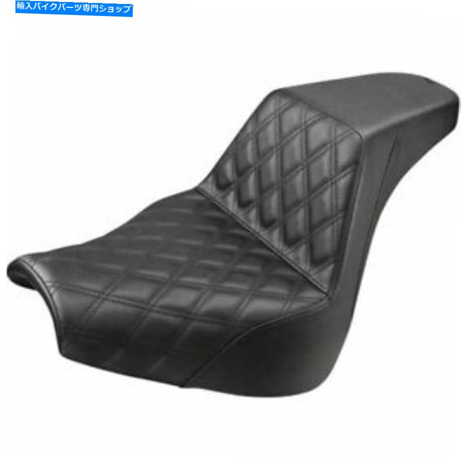 シート Saddlemenのフロントラティスステッチ昇進シートのハーレーソフトブレイクアウト - Saddlemen Front Lattice Stitched Step-Up Seat For Harley Softail Breakout -【並行輸入品】