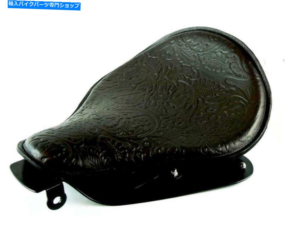 シート 2004-2006ハーレースポーツスタースプリングソロシートブラックオークリーフレザー12X13 B MRC 2004-2006 Harley Sportster Spring Solo Seat Black Oak Leaf Leather 12x13 b MRC【並行輸入品】｜Us Custom Parts Shop USDM