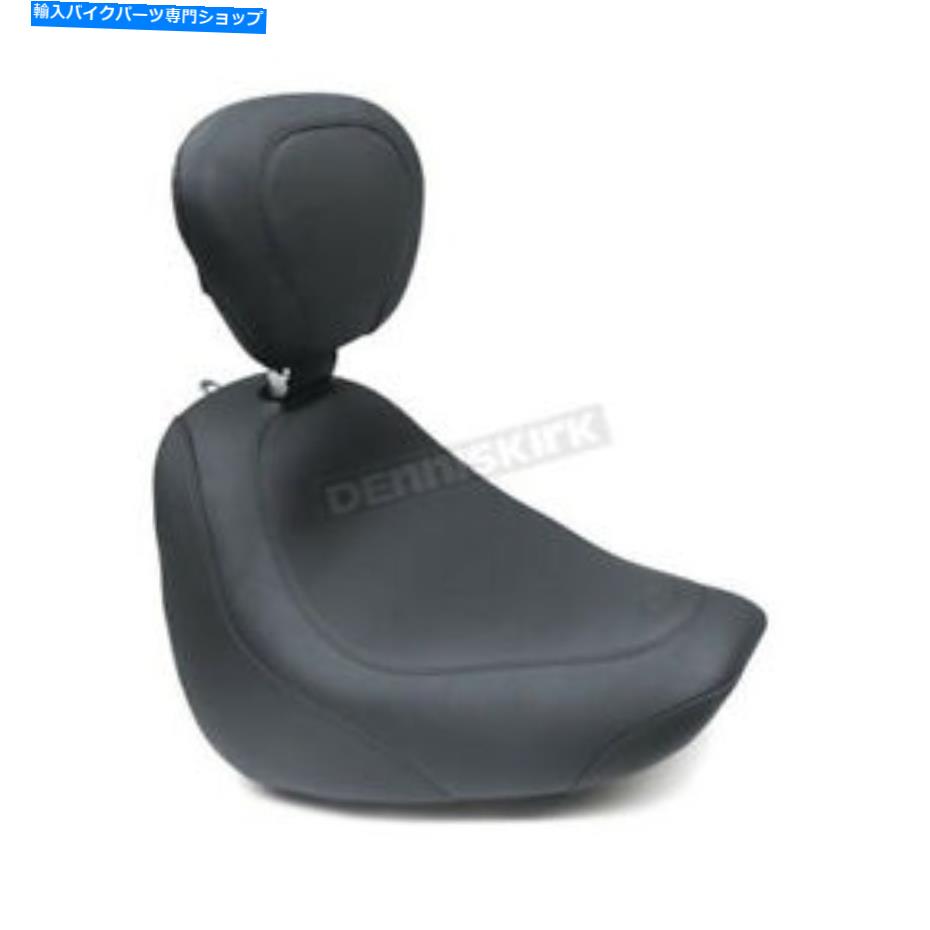 シート マスタングシートブラックワイドトリプルソロシートw /ドライバーバックレスト - 79336 Mustang Seats Black Wide Tripper Solo Seat w/Driver Backrest - 79336【並行輸入品】